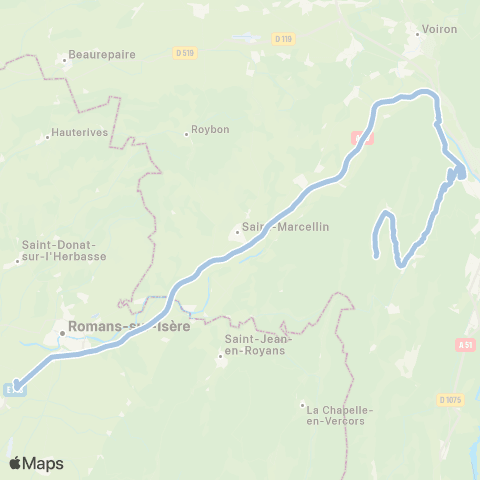 Transaltitude Transaltitude Valence-Autrans-Lans-Meaudre map