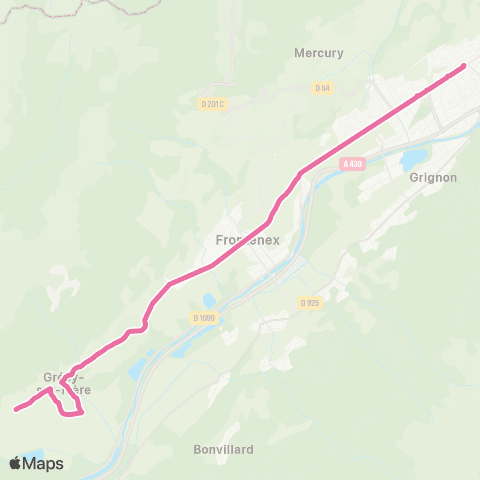 TRA Mobilité Albertville - Grésy / Isere map
