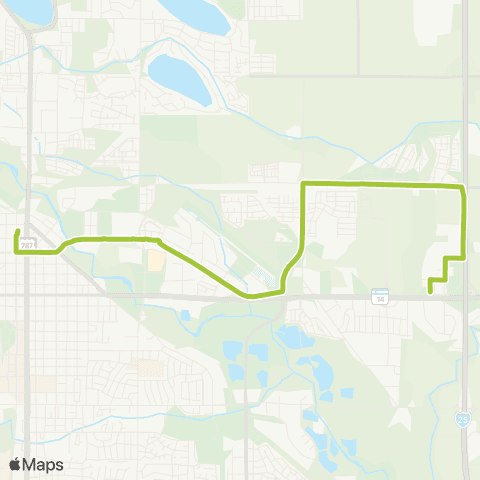 Transfort Northeast Fort Collins map