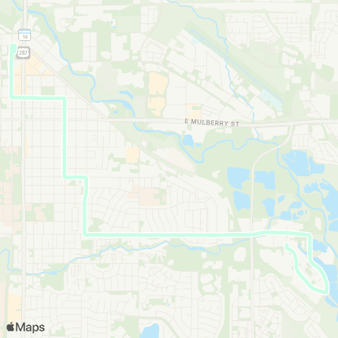 Transfort Downtown Transit Center map