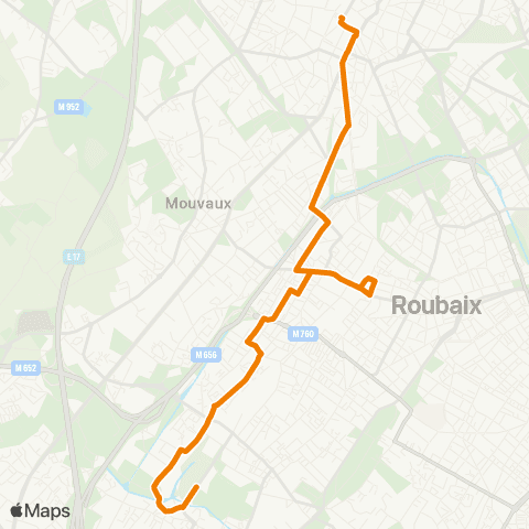 Ilévia Ligne 30 map