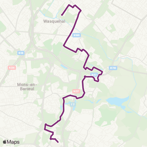 Ilévia Ligne 32 map