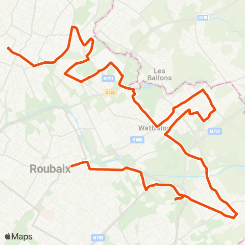 Ilévia Ligne 35 map