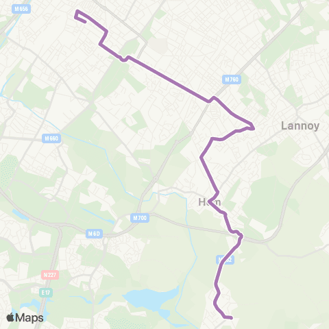 Ilévia Ligne 36 map