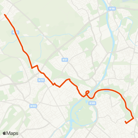 Ilévia Ligne 51 map