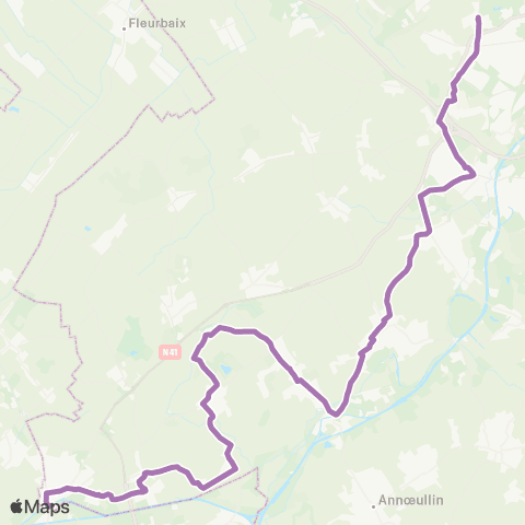 Ilévia Ligne 61 map