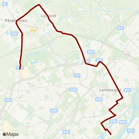 Ilévia Ligne 76 map