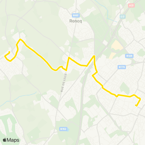 Ilévia Ligne 87 map