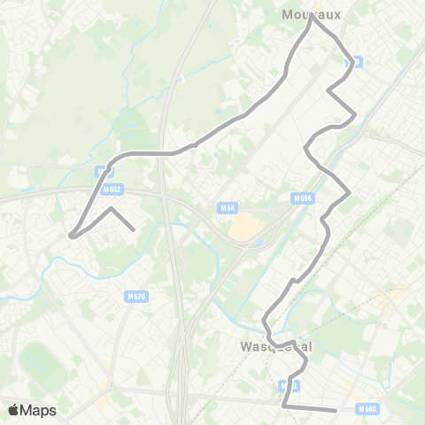 Ilévia Scolaires Ligne Scolaire 906 map