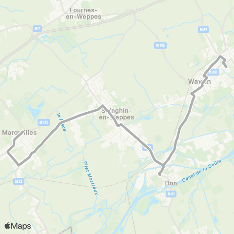 Ilévia Scolaires Ligne Scolaire 917 map