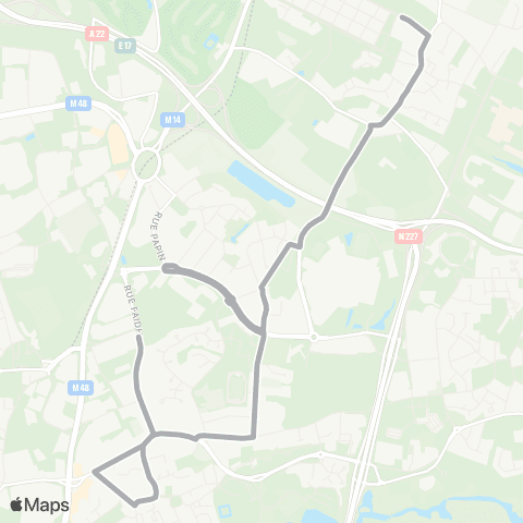 Ilévia Scolaires Ligne Scolaire 922 map