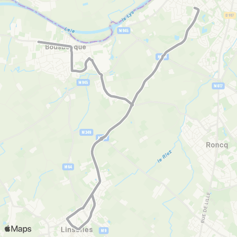 Ilévia Scolaires Ligne Scolaire 941 map