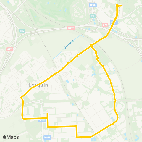 Ilévia Zone d'Activités Ligne Z3 map