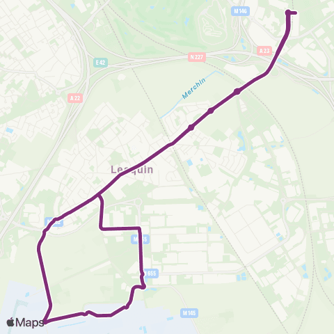 Ilévia Ligne 68 map