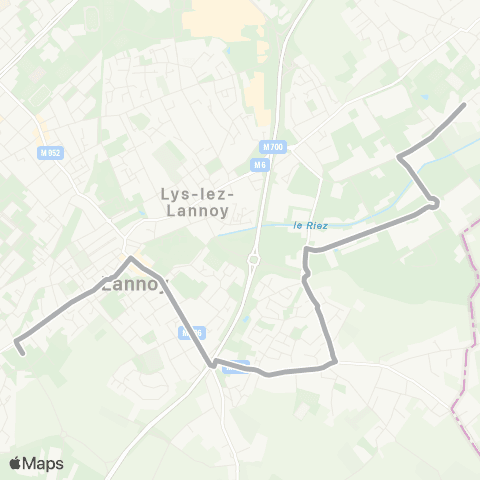 Ilévia Scolaires Ligne Scolaire 967 map