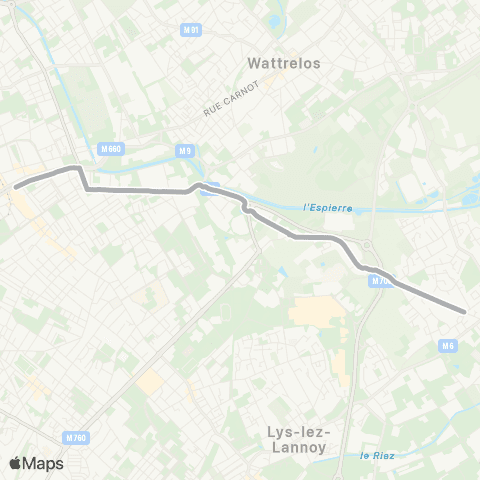 Ilévia Résa Ligne 23r map