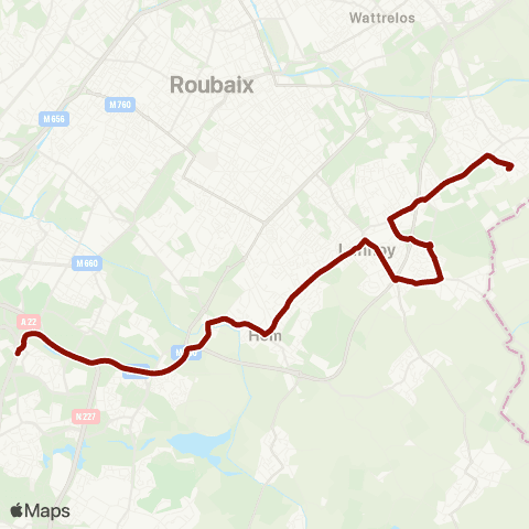 Ilévia 60 Express map