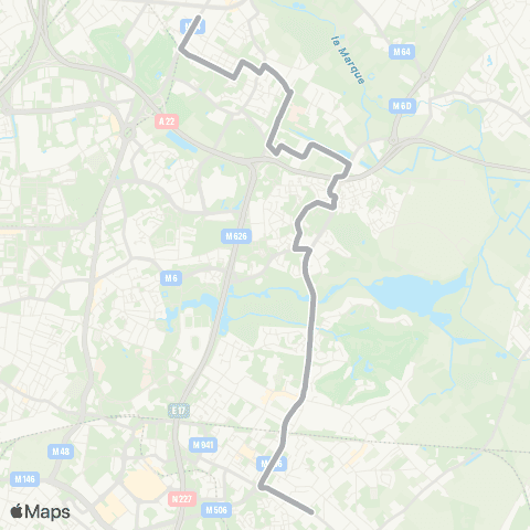 Ilévia Scolaires Ligne Scolaire 969 map