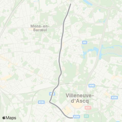 Ilévia Bus Stade / Stadium Bus map