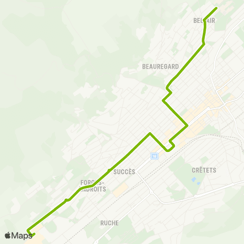 Transports Publics Neuchâtelois La Chaux-de-Fonds, Hôpital - La Chaux-de-F, Eplatures Nord map