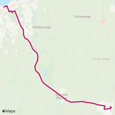Citylink School buses Inglewood / New Plymouth map