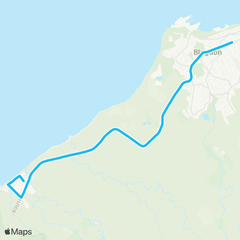 Citylink School buses Devon Int to Oakura map
