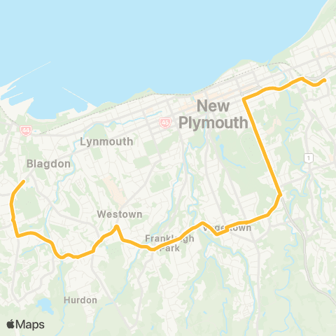 Citylink School buses Orbiter 56 map