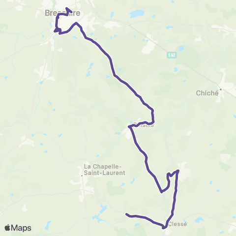 Tréma Clessé - Bressuire map