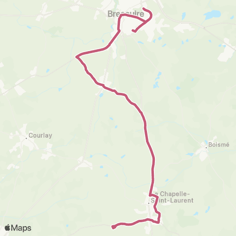 Tréma La Chapelle St-Laurent - Bressuire map