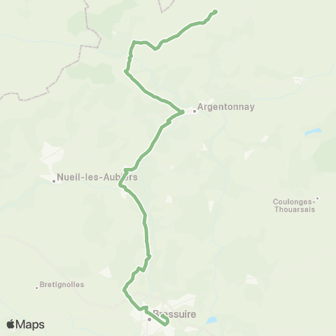 Tréma Bressuire St Maurice Étusson Bressuire map