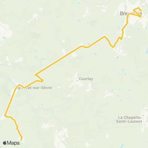 Tréma Bressuire la Forêt sur Sèvre Bressuire map