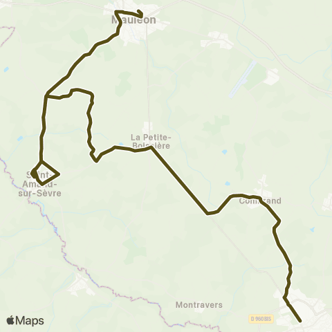 Tréma Mauléon Cerizay Mauléon map