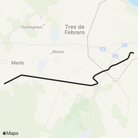 Trenes Argentinos Buenos Aires - Gonzalez Catán / Libertad / M.C.G. Belgrano map