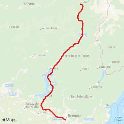 Trenord Brescia-Iseo-Edolo map