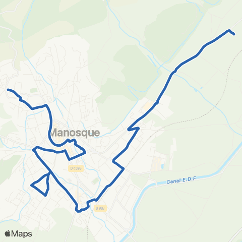 Trans'Agglo Manosque Thomassine - Quintrands map