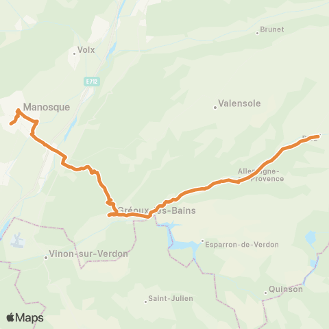 Trans'Agglo Riez - Greoux - Manosque map