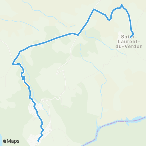 Trans'Agglo St Laurent - Quinson map