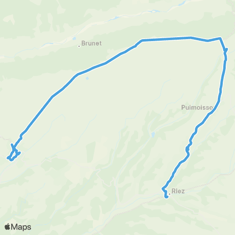 Trans'Agglo Valensole - Brunet - Puimoisson - Riez map