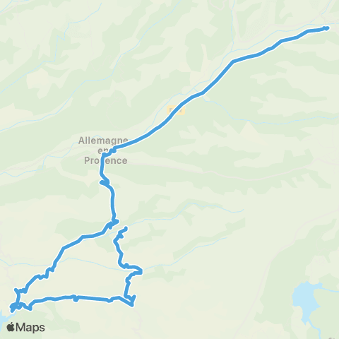 Trans'Agglo Esparron - Riez map