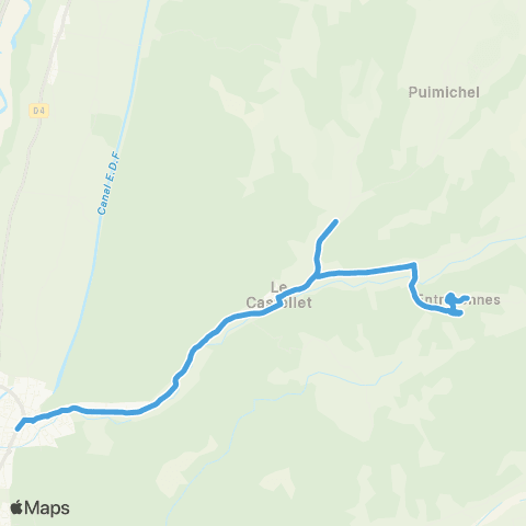 Trans'Agglo Entrevennes - Oraison map