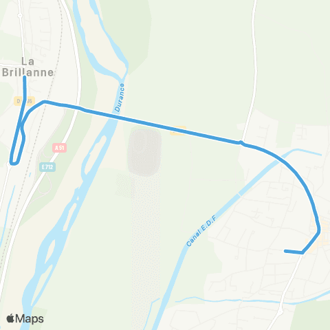 Trans'Agglo La Brillanne - Oraison map