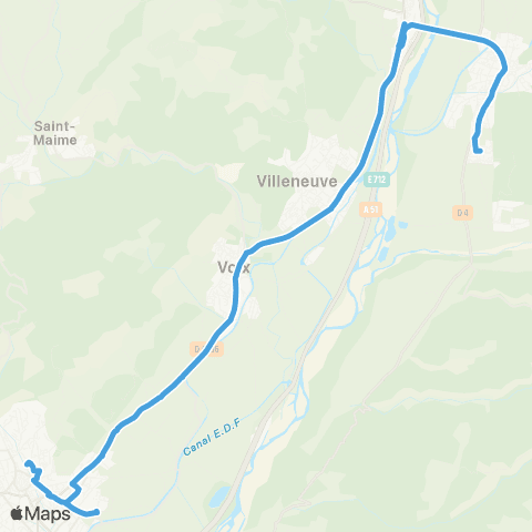 Trans'Agglo Oraison-la Brillanne-Manosque map