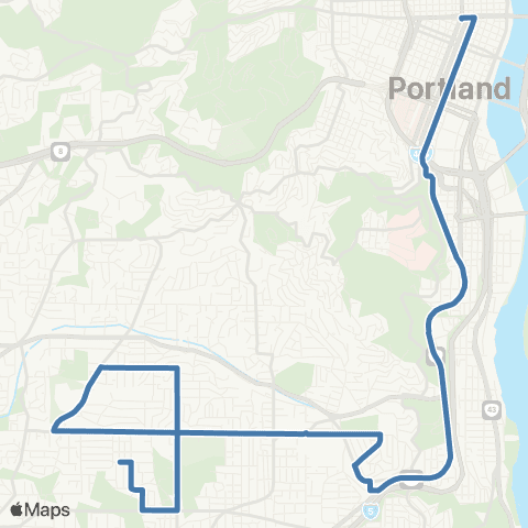 TriMet Vermont map