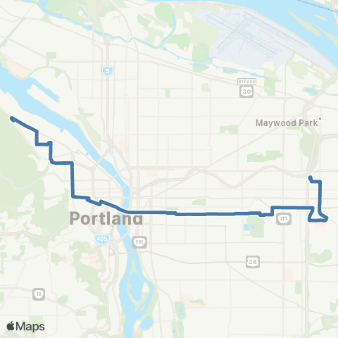 TriMet Belmont / NW 23rd map