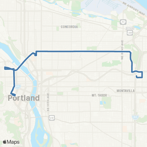 TriMet Fremont / NW 18th map