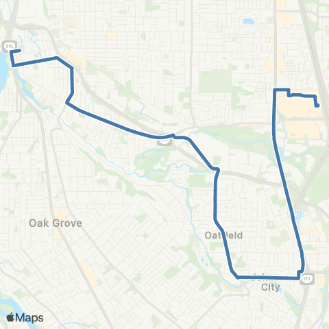 TriMet Lake / Webster Rd map