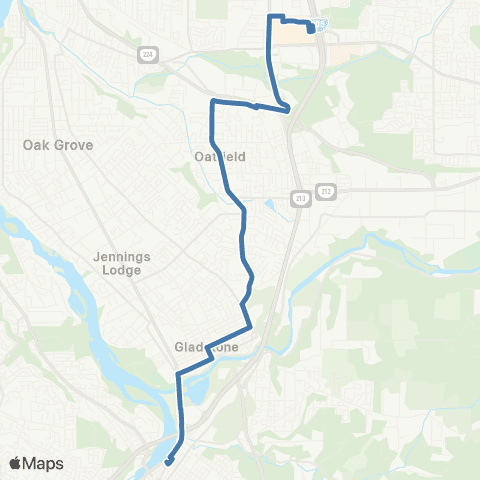 TriMet Webster Rd map
