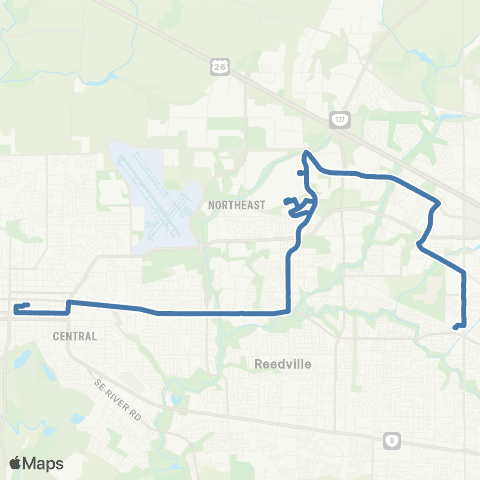 TriMet Main / Baseline map