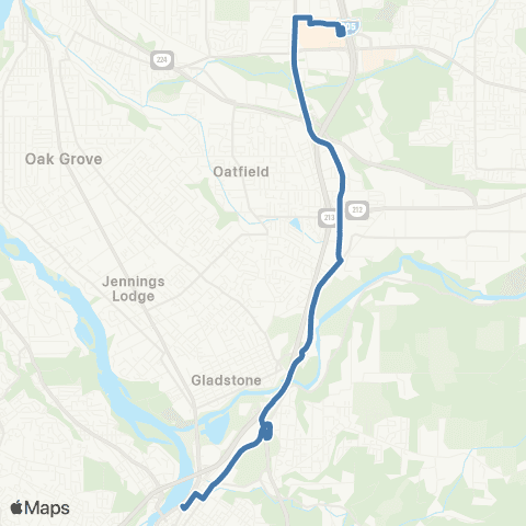 TriMet Clackamas / Oregon City map