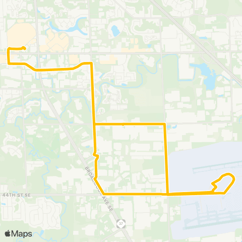 The Rapid Airport Industrial map